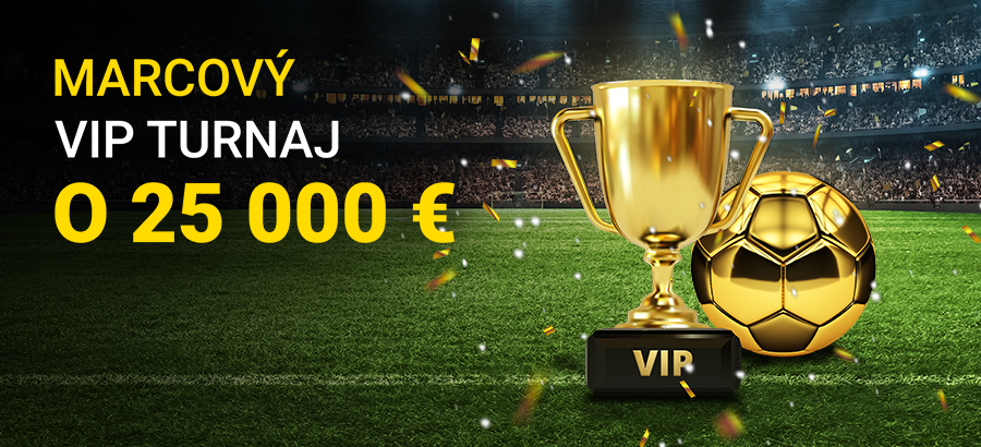 VIP turnaj o 25 000 eur + 550 free spinov!
