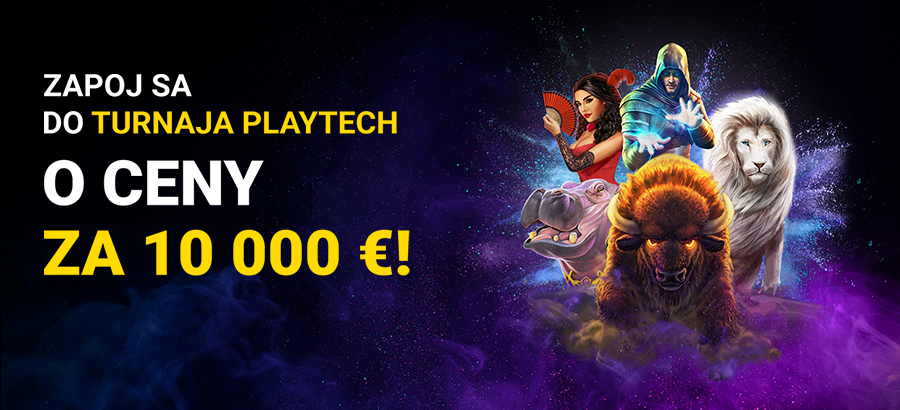 Stlač “play” na Playtech o 10-tisíc!