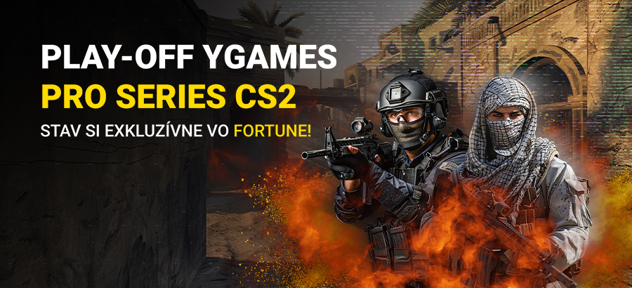Stav si na play-off YGames PRO Series CS2 a sleduj zápasy naživo!
