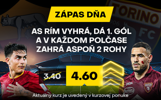 Zápas dňa: AS Rím vs. Turín