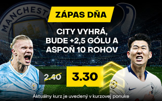 Zápas dňa: Man.City vs. Tottenham