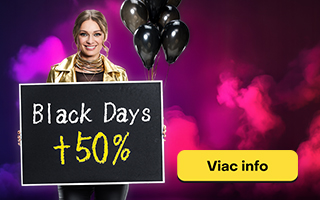 Vyhraj počas Fortuna Black Days až o 50 % viac!