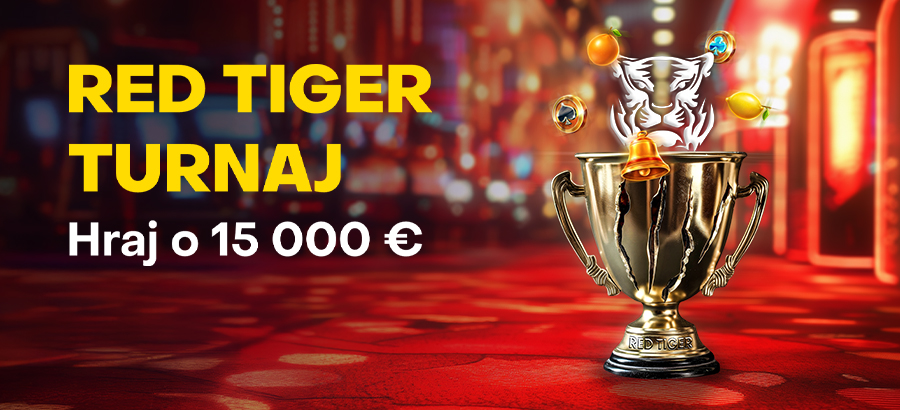 Zabav sa so špičkovými hrami v Red Tiger turnaji o 15 000 eur! 