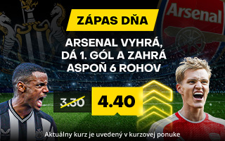 Zápas dňa: Newcastle vs. Arsenal